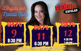 In the Heights Escolar dirigido por Natalia Sosa en Mérida -11 de Mayo