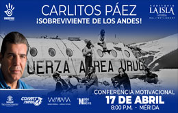 Conferencia de Carlitos Páez:  “Actitud, actitud, actitud” en Mérida