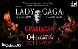 Tributo a Lady Gaga a 4 cuerdas y Luz de Velas - Culiacán 