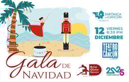 Orquesta Sinfónica de Cancún en: “Gala de Navidad”