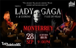 Tributo a Lady Gaga a 4 cuerdas y Luz de Velas - Monterrey