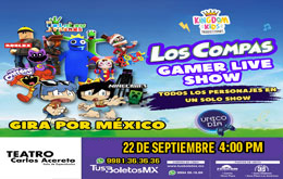 Los Compas Gamer Live Show en Mérida