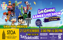 Los Compas Gamer Live Show en Cancún