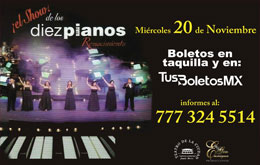 El Show de los Diez Pianos en Cuautla