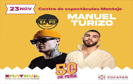 Manuel Turizo y Kapo en Mérida 