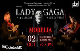 Tributo a Lady Gaga a 4 cuerdas y Luz de Velas - Morelia 