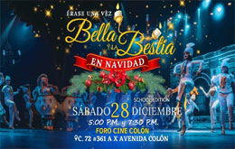 Érase una vez La Bella y La Bestia en Navidad en Mérida