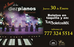 El Show de los Diez Pianos en Cuautla