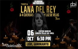 Tributo a Lana del Rey a 4 Cuerdas y Luz de Velas - León