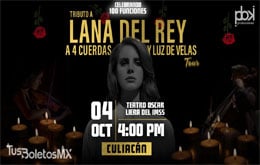 Tributo a Lana del Rey a 4 Cuerdas y Luz de Velas - Culiacán