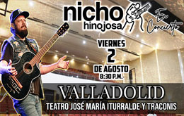 Nicho Hinojosa en concierto en Valladolid