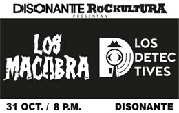 Concierto Halloween: Los Macabra / Los Detectives - Mérida