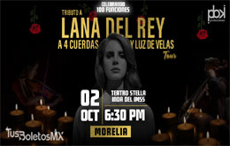 Tributo a Lana del Rey a 4 Cuerdas y Luz de Velas - Morelia