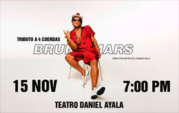 Tributo a Bruno Mars a 4 cuerdas en Mérida