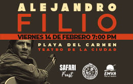 Alejandro Filio en Playa del Carmen 