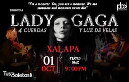 Tributo a Lady Gaga a 4 cuerdas y Luz de Velas - Xalapa