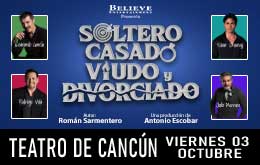 Soltero, Casado, Viudo y Divorciado en Cancun