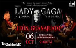 Tributo a Lady Gaga a 4 cuerdas y Luz de Velas - León